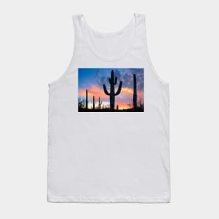 Saguaro Sunset Joshua Tree National Park Tank Top